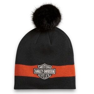 Harley-Davidson Bar & Shield Logo Knit Bobble Beanie